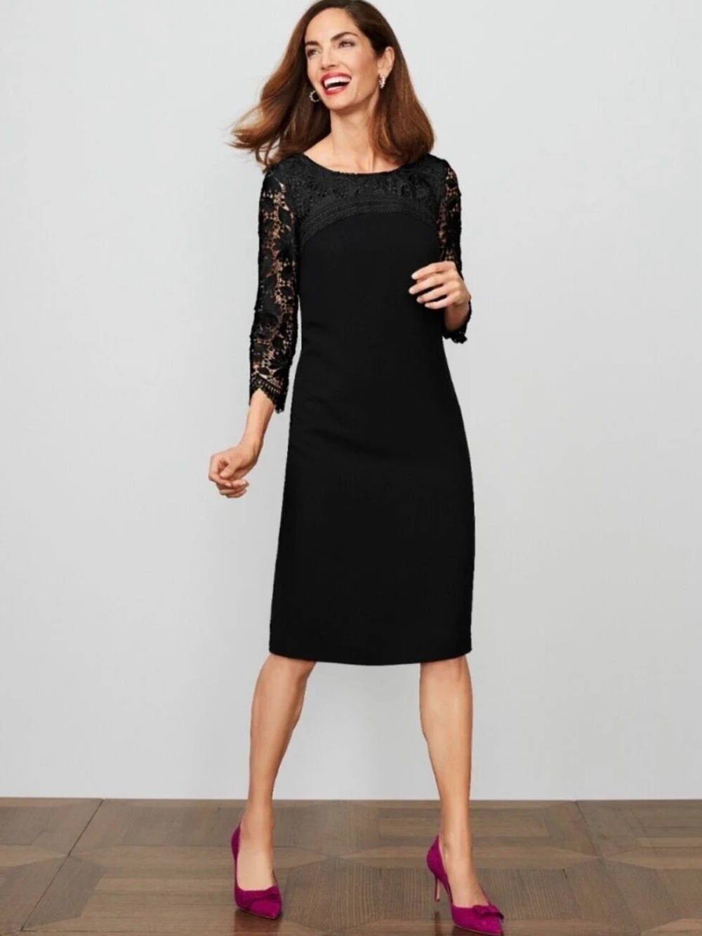 Brand new with tags (NWT) Talbots black cocktail sheath dress Size 2